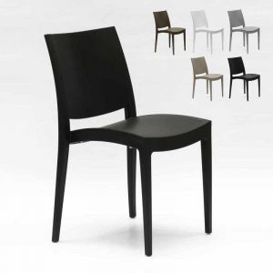 Image de Grand Soleil 24 Chaises TRIESTE polypropylène restaurant promo offre stock | Noir