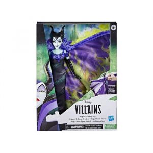 Coffret disney : poupee maléfique 30 cm - set poupée mannequin princesse les villains + 1 carte animaux - collector