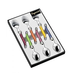 Laguiole I7212P6-NT Boîte de 6 Cuillères à Café 6 Couleurs Pastel