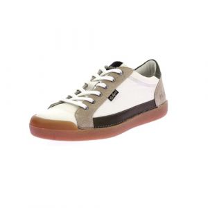 Kickers Homme Trainer, Blanc Beige Kaki, 44 EU