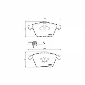 Brembo 4 plaquettes de frein P85084
