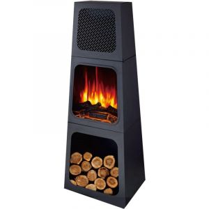 Purline Poêle électrique pyramidale d'intérieur CHE-730