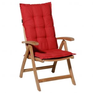 Image de Madison Coussin de chaise à dossier haut Panama 123x50 cm Rouge brique