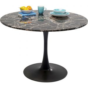 Kare Design Table Schickeria 110cm effet marbre noir