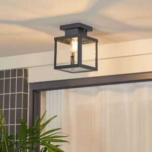 Lindby Mandus plafonnier d&rsquo;ext&eacute;rieur, noir