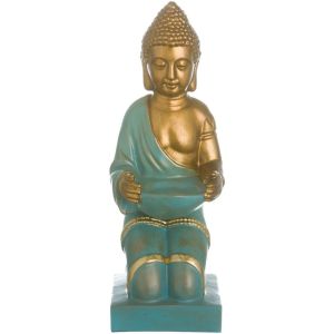 Ixia Statuettes et figurines Statue de Bouddha or et turquoise