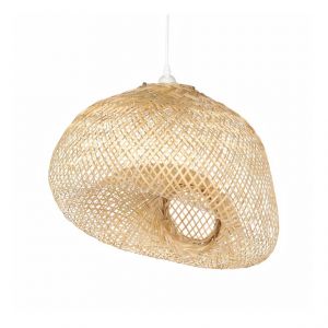 Suspension en bambou 40 x 25 cm H 140 cm Beige