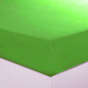 Image de Drap-housse coton Sanitized TERTIO - vert anis