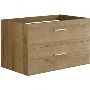 Meuble sous vasque suspendu - Coloris naturel clair - 80 cm - KAYLA