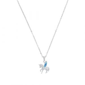 Amor Kette mit Anhänger für Mädchen, 925 Sterling Silber | Einhorn Ketten 1 ct Weiss Damen (31.49 € / 1 ct)