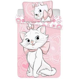 Image de Housse de couette Marie Aristochats parure de lit enfant 140x200 cm taie 70x90 cm 100% coton