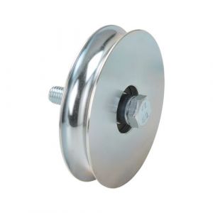 Roue ou galet de portail Diam&egrave;tre 140 mm pour rail gorge ronde 20 mm