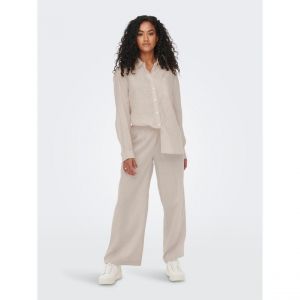 Image de Only ONLTOKYO HW Linen Blend St Pant PNT Noos Pantalons, Moonbeam, S/30 aux Femmes
