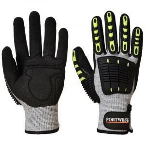 Portwest Gants de protection thermique anti-coupure Gris / Noir 8