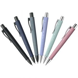 Faber-Castell Poly Ball XB 24110 Lot de 6 stylos à bille Multicolore