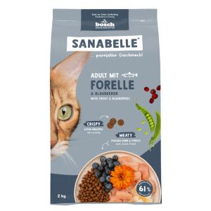 Sanabelle Adult avec truite et myrtilles pour chat 8 kg