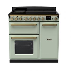Falcon PIANO DE CUISSON ESTEL DELUXE TAB IND 90 CM VERT PASTEL LAITON ANTIQUE