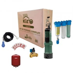 jetly Kit'o Habitat - Kit De Pompage Immergée Domestique Pour Récupérateur D'eau De Pluie