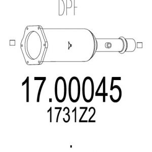 MTS Sportartikel Filtre à particules / à suie, échappement : 1700045