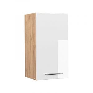 Vicco - Elément haut de cuisine Fame-Line, Blanc Haute brillance, 40 cm