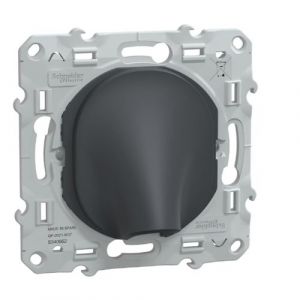 Schneider Electric Sortie de câble Ø6-12 mm 16A anthracite - Ovalis