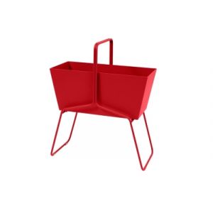 Fermob Jardinière Basket haute / L 70 x H 84 cm coquelicot en métal