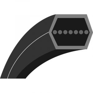 Universel Courroie hexagonale qualité d'origine SNAPPER, adaptable pour coupe 25-- 26-- 28-- 30- (section: AA 1/2-, L: 70-)