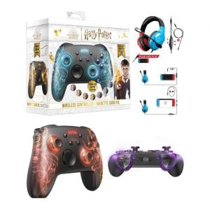 Freaks and Geeks Manette Switch Nintendo Patronus Harry Potter LUMINEUSE - Manette Switch/PC Sans Fil RGB + Casque Switch spirit of gamer