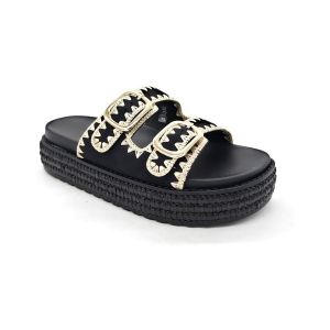 Kebello Sandales Noir Femme - 36