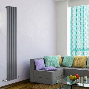 Hudson Reed TDRASP2 - Radiateur vertical design en Acier 1780 x 350 mm Rang Unique