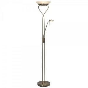 Brilliant AG Lampadaire avec liseuse et variateur OLLIE -1x18W LED intégrée -LAITON ANTIQUE - BRILLIANT - G93036_31