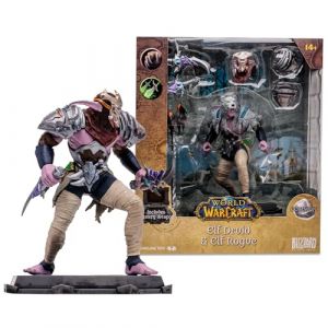 MCFarlane Toys Figurine World of Warcraft Elf: Druid/Rogue (commun) &agrave; l'&eacute;chelle 1:12