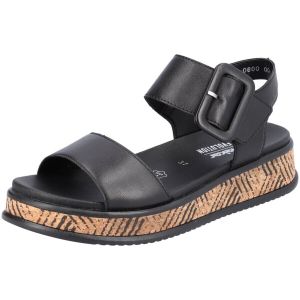 Rieker Femme Sandales, Noir, 36 EU