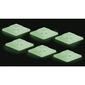 Tru Components Embase de fixation TC-7572804 vert (phosphorescent) 4 voies 50 pc(s)