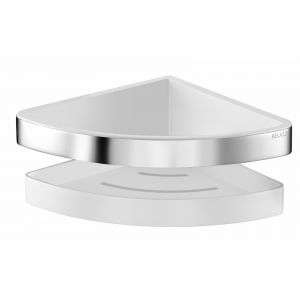 Keuco Porte-&eacute;ponge d'angle s&eacute;rie MOLL - Finition : Chrom&eacute; / Anthracite