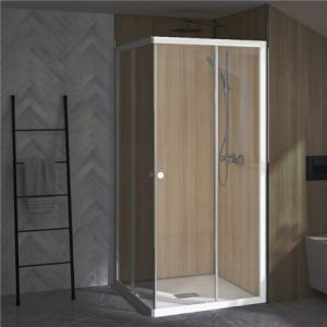 Kinedo Paroi de douche SUPRA III A accès d'angle coulissant irréversible - PA1580BTNG
