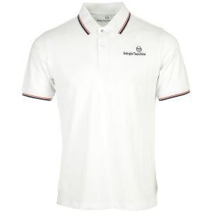 Sergio Tacchini Polo Mc Homme - Reed - Blanc - Col polo