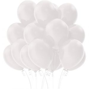 SPARKLERS CLUB Ballon de Baudruche couleur - Lot de 100 Ballons 26cm en Latex 100% BIODÉGRADABLES - Idéal pour évènement, Mariage, Anniversaire, Baptème, Facile à Gonfler (Transparent)