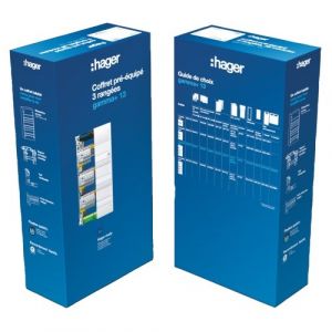 Hager Coffret électrique pré-équipé 3 rangées gamma+