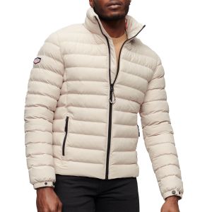 Superdry Pour homme. Fuji Grey Printed Quilted Quilted Jacket (Veste m