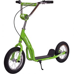 Apollo Trottinette Retro Scooter Paradise &ndash; Vert &ndash; pneus gonflables 125 design vintage pour enfants