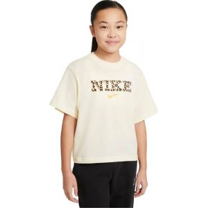 Nike Tee Shirt Mc - Nsw Boxy - Blanc Fille 12 ans