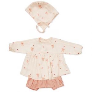 Ensemble de vêtements et bonnet pour poupée Bows