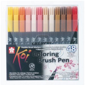 Sakura Koi Coloring Brush Lot de 48 pinceaux