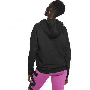 Image de Nike W NSW ESSNTL Hoodie PO FLC Sweat-Shirt Femme, Black/White, FR (Taille Fabricant : XS)