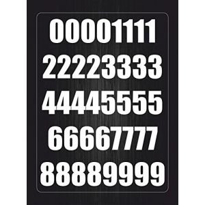40 autocollant sticker voiture moto numero chiffre