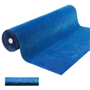 Gazon Synthétique Bleu 7 mm Décoratif Maison Boutique Jardin - 1x25 Mt