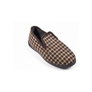 Ozabi Chaussons Pantoufle Charentaise femme hiver D870 MARRON