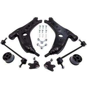 8PCS Ensemble Bras de Suspension Kit avant compatible pour Seat/Skoda/VW FOX Polo 6R0411315