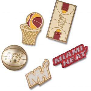 Crocs Jibbitz NBA Miami Heat (x5)